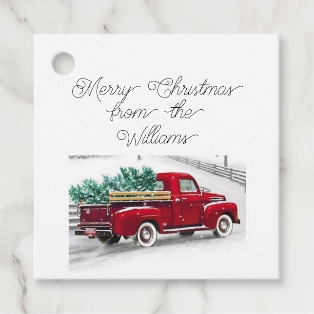 Etiqueta de presente de Natal personalizada (Frente)