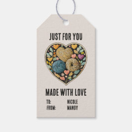 Etiqueta de presente de nome personalizado de tric