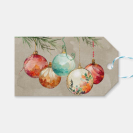 Etiqueta de Presente de Ornamentos Contemporâneos