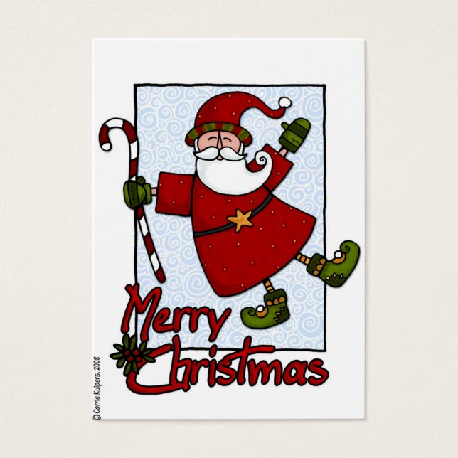 etiqueta de presente de papais noeis (Frente)