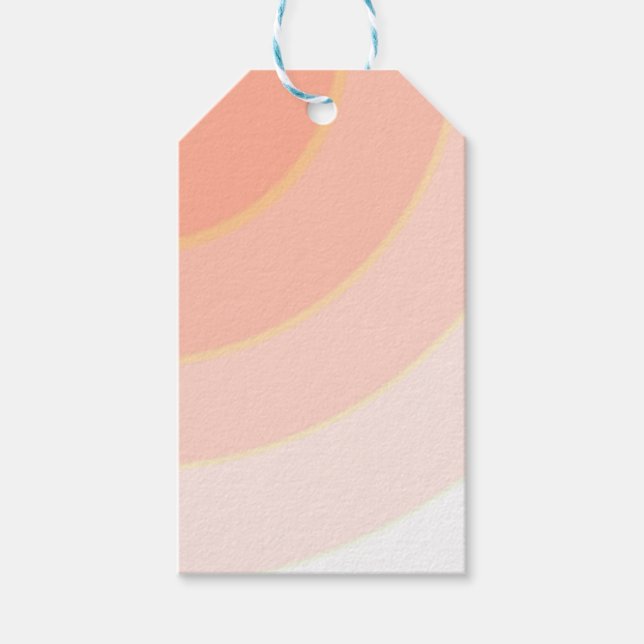 Etiqueta de Presente de Pêssegos Personalizados (Frente)