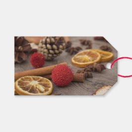 Etiqueta de Presente de Potpourri Natal