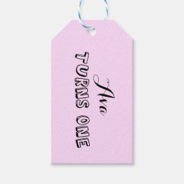 Etiqueta de Presente de Primeiro Aniversário