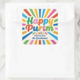 Etiqueta de Presente de Purim Personalizado