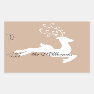 Etiqueta de Presente de Reindeer