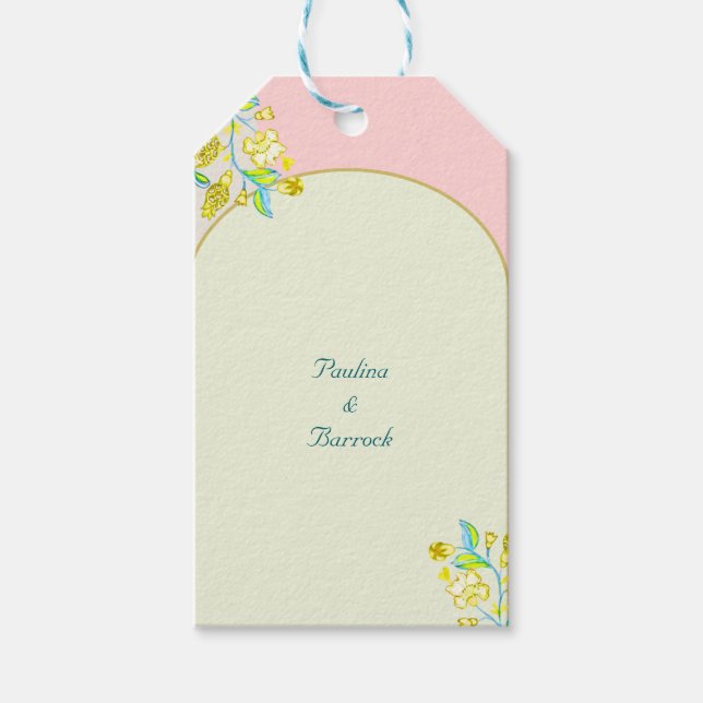 etiqueta de presente de romã (Frente)