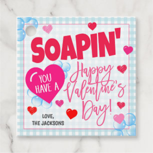 Etiqueta de Presente de Soap de Namorados