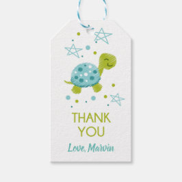 Etiqueta de Presente de Tartaruga Estrela
