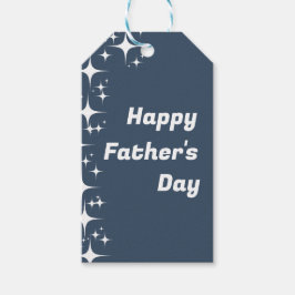 Etiqueta de presente "Dia de os pais feliz" das es