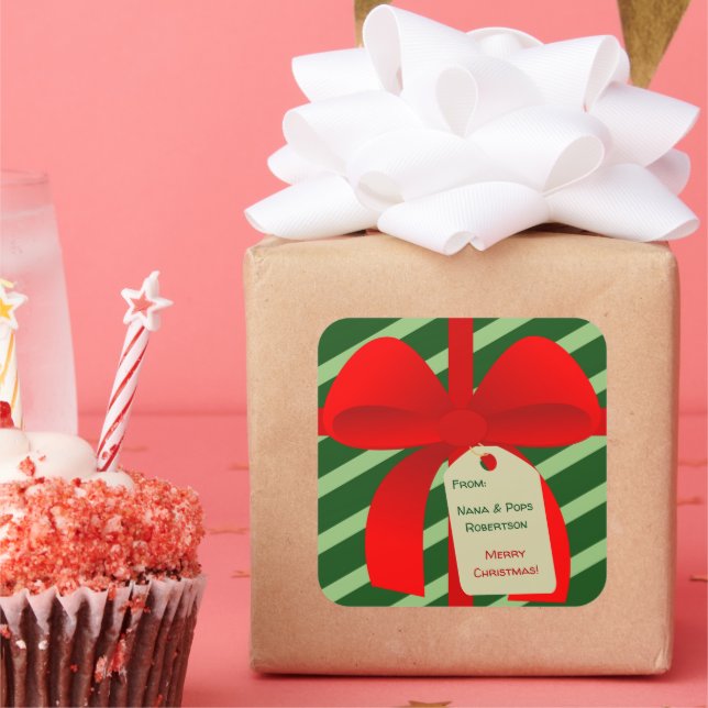 Etiqueta de Presente do Arco Christmassy (Festa)