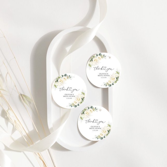 Etiqueta de presente do Chá de panela de Rosas Bra (Criador carregado)