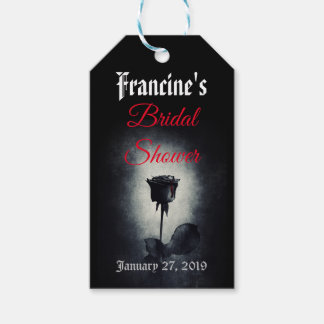 Etiqueta de presente do Chá de panela preto-e-escu