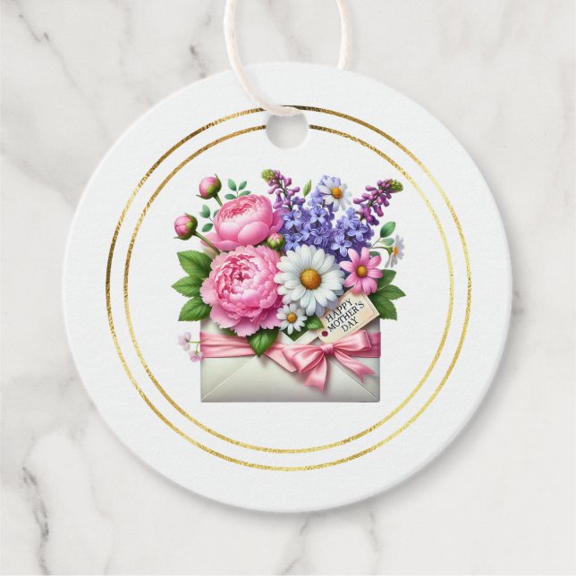 Etiqueta de Presente do Dia das Mães (Frente)