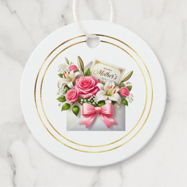 Etiqueta de Presente do Dia das Mães (Frente)