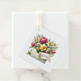 Etiqueta de Presente do Dia das Mães 