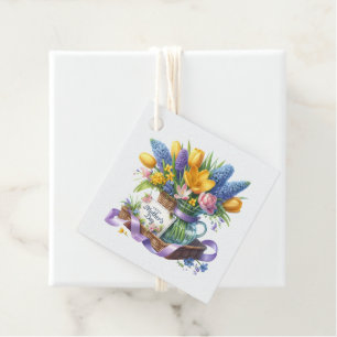 Etiqueta de Presente do Dia das Mães 