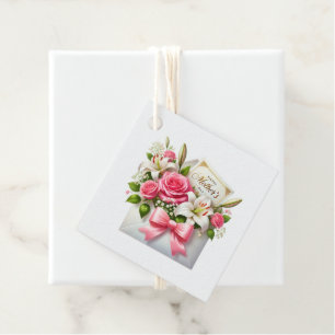 Etiqueta de Presente do Dia das Mães 