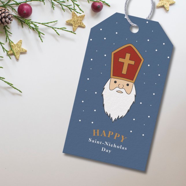 Etiqueta de Presente do Dia do santo Nicholas (Saint Nicholas Day Gift Tag)