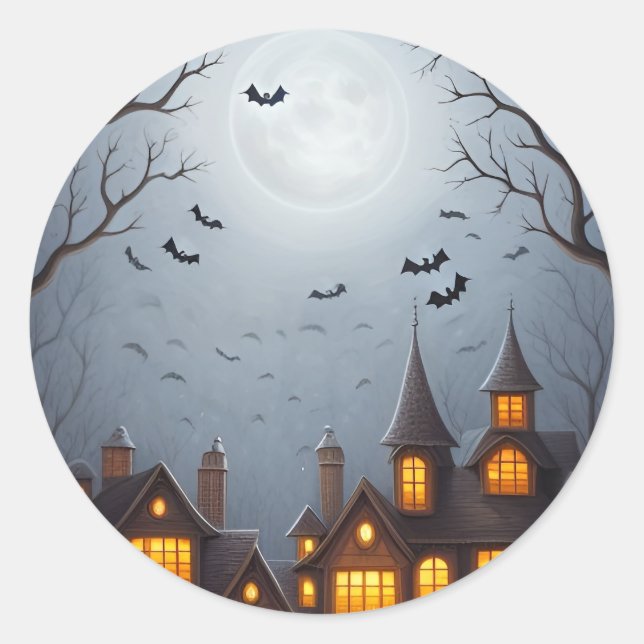 Etiqueta de Presente do Halloween (Frente)