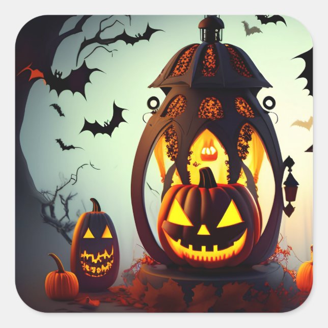 Etiqueta de Presente do Halloween (Frente)