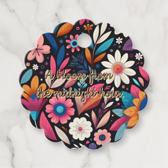 Etiqueta de Presente do Jardim da Meia-Noite (Frente)