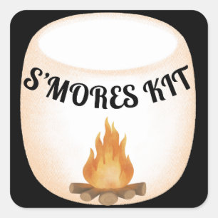Etiqueta de presente do kit S'mores