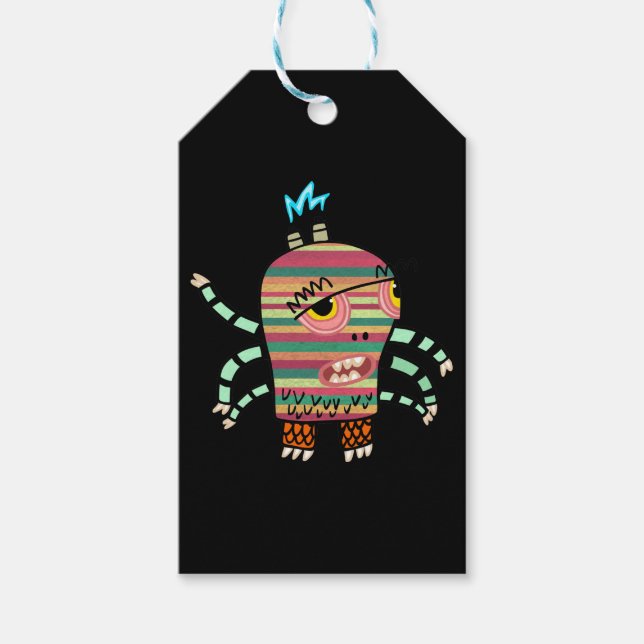 Etiqueta de presente do MONSTER FELIZ (Frente)