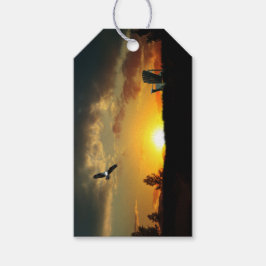 Etiqueta de Presente do Sombrio Amarelo