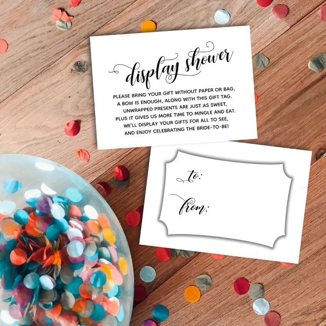 Etiqueta de Presente Elegante, Mínima, Sem Chá de  (Criador carregado)