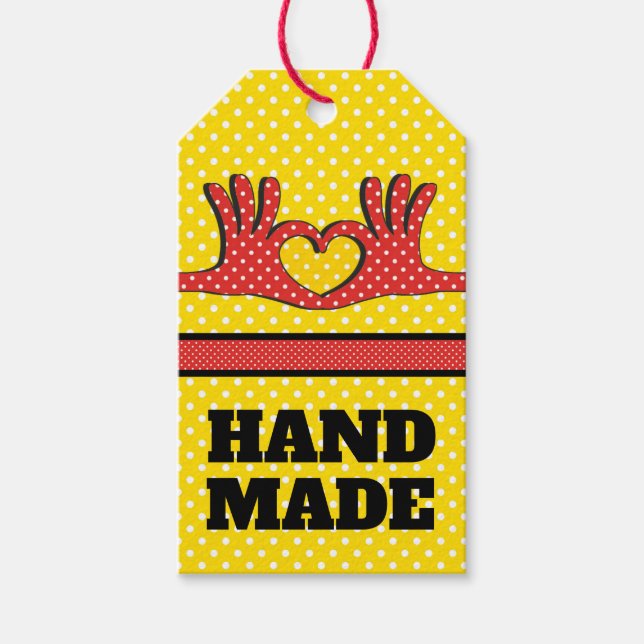 Etiqueta de presente feita à mão (Frente)