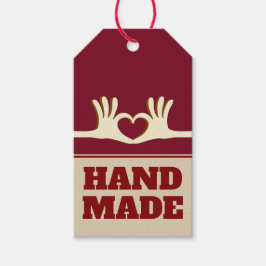 Etiqueta de presente feita à mão