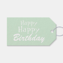 Etiqueta de Presente Feliz Aniversário do Pastel G