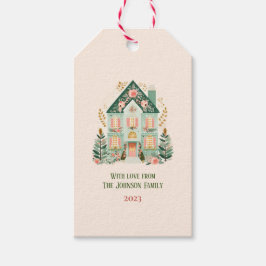 Etiqueta de presente festivo personalizada