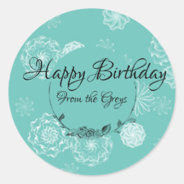 Etiqueta de presente intrincada personalizada