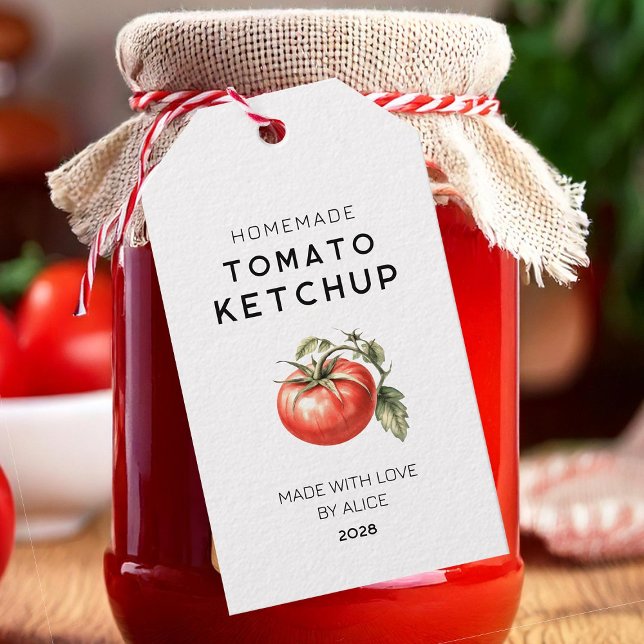 Etiqueta de presente Ketchup de tomate casado (Criador carregado)