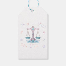 Etiqueta de Presente Libra Zodiac