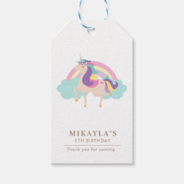 Etiqueta de presente mágica de aniversário do Rain