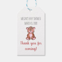 Etiqueta de Presente para Chá de Bebê do Filhote d