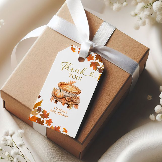 Etiqueta de presente para chá de bebê Fall Cutie P (Criador carregado)