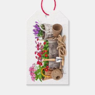 Etiqueta de presente para empresas Floral / Garden