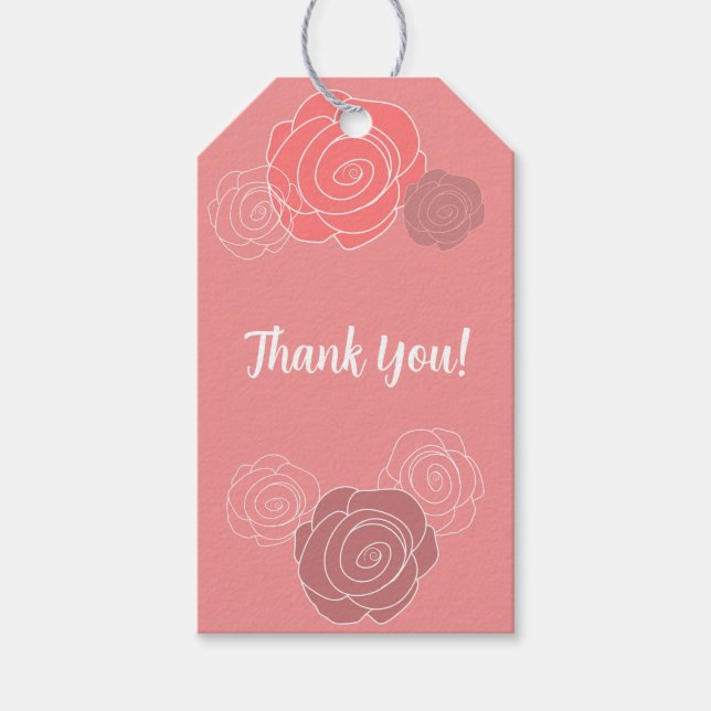 Etiqueta de presente para festa de aniversário com (Frente)