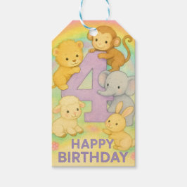 Etiqueta de presente para festa de aniversário de