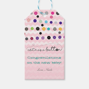 Etiqueta de presente para festa de baby shower Cut