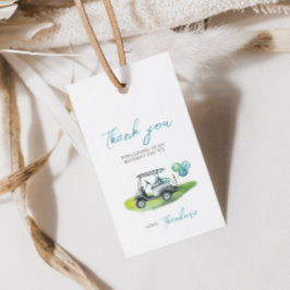 Etiqueta de presente para festa de golfe mini-putt