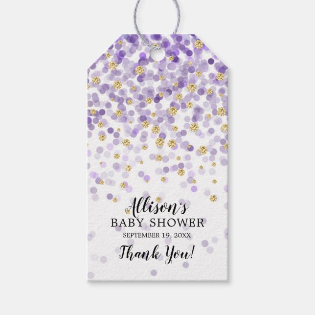 Etiqueta de Presente para o Chá de fraldas de Conf (Frente)