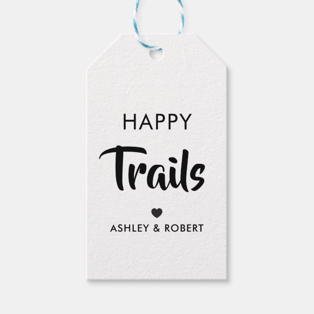 Etiqueta de Presente para Trilhos Felizes, Etiquet (Frente)