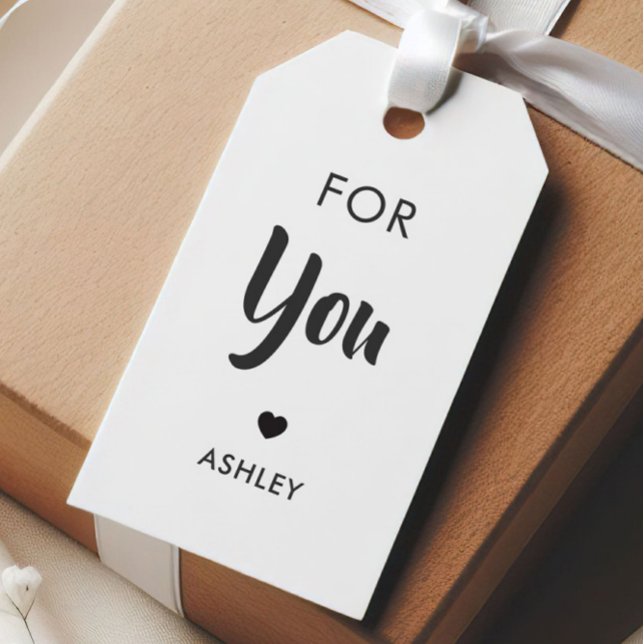 Etiqueta de presente para você, etiqueta de kraft  (Criador carregado)