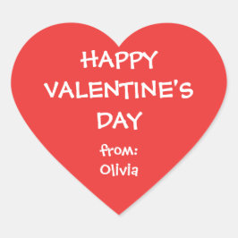 Etiqueta de presente personalizada do namorados ve