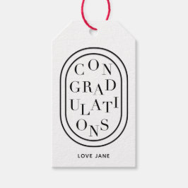 Etiqueta de presente personalizada "Parabéns"