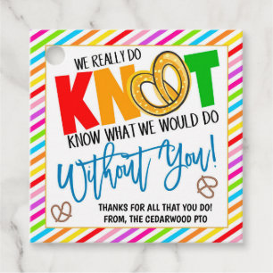 Etiqueta de Presente Pretzel